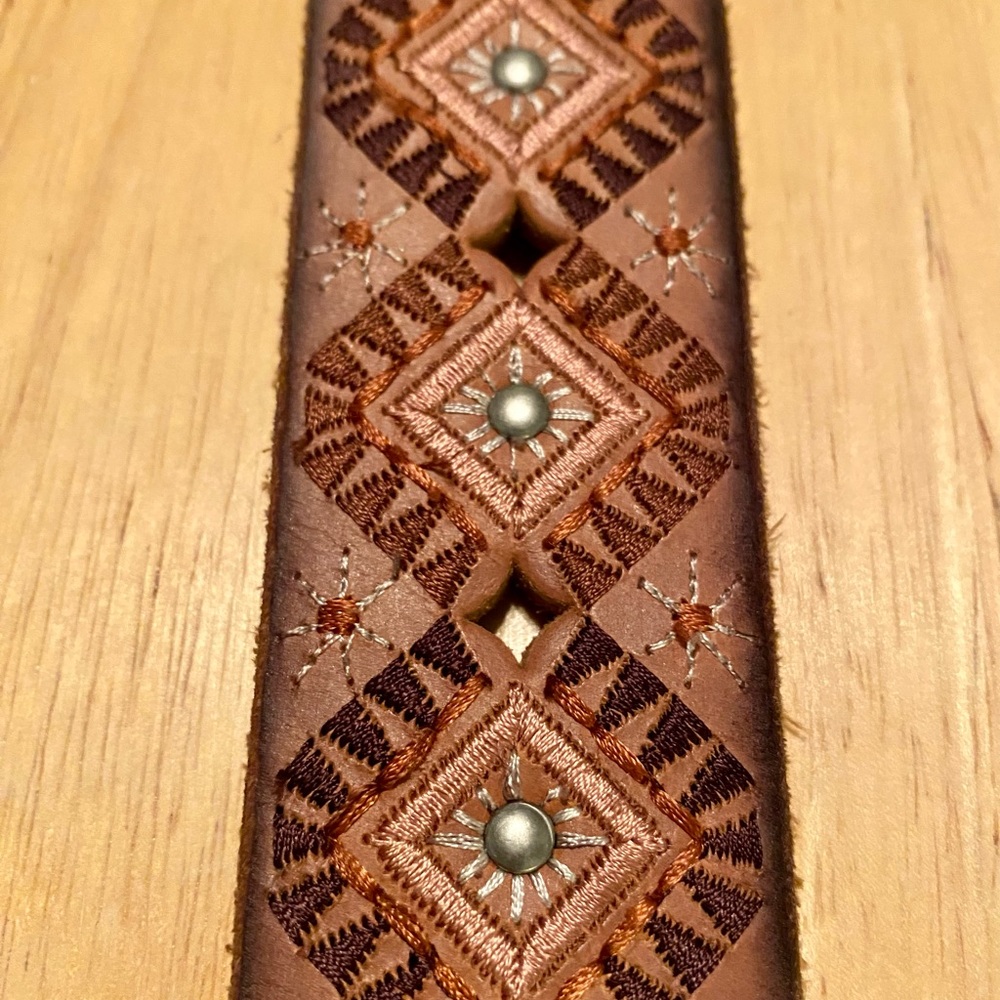 Lucky Brand brown leather belt, size S